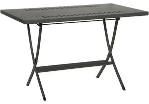 Tavolo Da Giardino richiudibile Hermes 80 Dimensioni 80x80xh75 cm - Peso 12 kg struttura in acciaio con piano in lamiera Forata trattato antiruggine 100x100riciclabile colore grigio antracite
