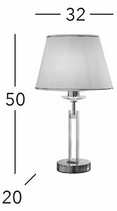 Kolarz Lampada da tavolo Imperial, altezza 50 cm, colore ottone