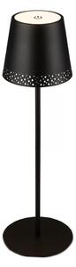 Brilo - Lampada da tavolo ricaricabile LED a sfioramento KIKI LED/2,6W/5V IP44 2600 mAh nera