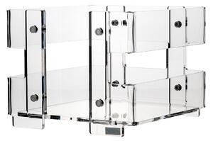 Portatovaglioli in plexiglas minerva Small linea moderna dimensioni 13x14,5xh10,5 cm, spessore 8 mm