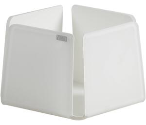 Portatovaglioli Orizzontale in Plexi Picccolo LIKE WATER 13,5x13,5xh10 cm - per tovagliolini piccoli Bianco SATINATO
