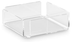 Portatovaglioli Orizzontale in Plexi Medio LIKE WATER 18,5x18,5xh6 cm Trasparente