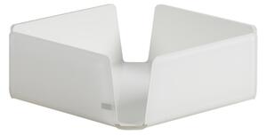Portatovaglioli Orizzontale in Plexi Medio LIKE WATER 18,5x18,5xh6 cm bicolore Bianco