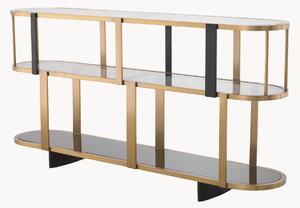 Scaffale con ripiani in vetro Clio