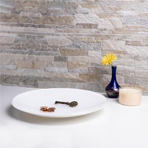 Vuotatasche circle bianco, dimensioni �26x18xH3 cm, spessore 3 mm