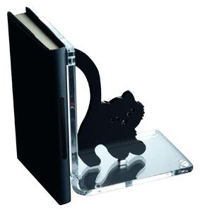 Fermalibro Coppia in Plexi Gatto PERSEIDE 15.5x10x19h cm Nero