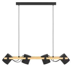 Eglo 43424 - Lampadario su fune HORNWOOD 4xE27/28W/230V