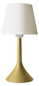 Lampada da Tavolo in Cristallo acrilico DUSE Diametro 16x h32 cm in cristallo Acrilico Colore Oro satinato