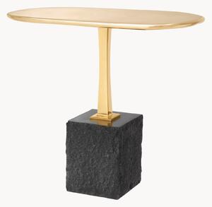 Tavolino ovale con base in granito Kayan