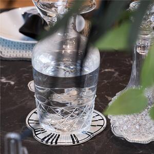 Sottobottiglia tondo in cristallo acrilico LE JARDIN diametro 15 cm colore Trasparente con stampa