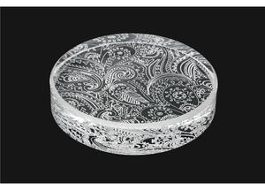 FERMACARTE RAM ARCTIC FLOWER TRASPAR, 12.1x12.1H4.8 cm, colore Trasparente