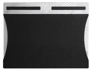 Poggiapolso per scrivania UNDERNEATH WAVES ARGENTO, 51x41.2H3.6 cm