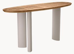 Consolle da giardino con piano in legno di teak Free From