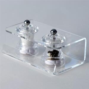 Sale e Pepe LIKE WATER 16,5x9,5x8,5h cm - spessore 3 mm in cristallo acrilico trasparente