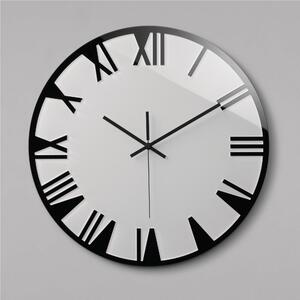 Orologio da parete movimento al quarzo ROMA Small �42x2,5 in plexigas bicolore Bianco