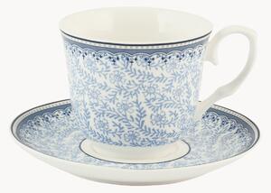 Set di 2 tazze da tè in porcellana con piattino Blue Dream