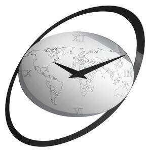 Orologio grande da Muro Hours in acrilico specchiato 56x1xh86 cm con argento