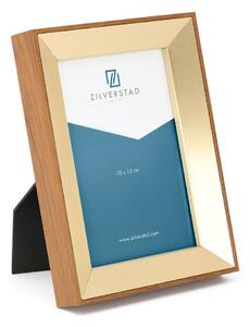 Cornice color ottone in metallo verticale con sostegno 13,5x18,5 cm Marseille – Zilverstad