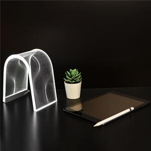 Lampada piccola arc dots, dimensioni 15,5x100,5xH17,5 cm, spessore 10 mm alla base luce calda