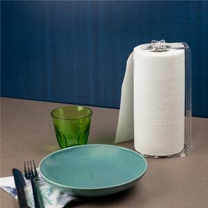 Portarotoli Verticale per i rotoli asciugatutto like water , dimensioni 10,5x10,5xH24 cm, peso 0,375 kg, spessore 4 mm trasparente