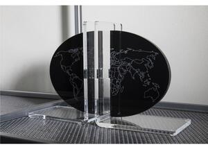 Fermalibro Coppia in Plexi WORLD 31x10x20h cm Trasparente