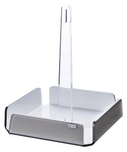 Antipastiera quadrata 4 scomparti bianco monosatinato, dimensioni 18x18xH23 cm, spessore 5 mm ideale per servire aperitivi e stuzzichini tortora satinato