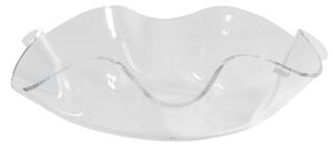 Centrotavola, portafrutta in cristallo acrilico LIke Water Versione Big diametro 45xh15 cm spessore 5 mm colore trasparente