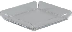 Vuotatasche anything con cuscino in eco-pelle argento, dimensioni 18x18xH3 cm, peso 0,195 kg, spessore 3 mm