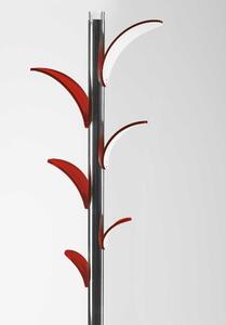 Appendiabiti in plexi Classico Stile LIBERTY con struttura in acciaio cm 42x42x180h cm Rosso