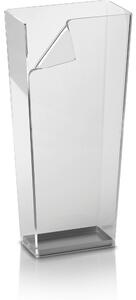 Portaombrelli in plexiglass con curvatura a mano colore 28x16,5xH60 cm, peso 2,88 kg, spessore 5 mm colore trasparente
