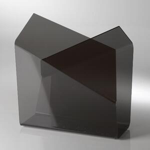 Portariviste in plexiglas 32x12,5xh37 cm FREEDOM tagliato al laser Nero