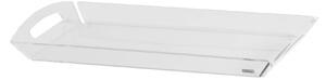 Vassoio in metacrilato trasparente Vestalia , dimensioni 36,5x26xh2,5 cm, spessore 4 mm colore trasparente