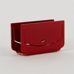 Portatovaglioli, Portaposta Verticale DORA 12x5,5xh6,5 cm - spessore 5 mm colore Rosso