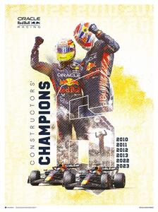 Stampa d'arte Oracle Red Bull Racing - F1 World Constructors' Champions 2023, (30 x 40 cm)
