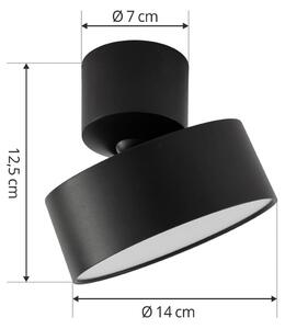 Faretto LED Lindby Nivoria, nero, set di 2, orientabile
