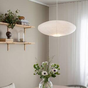 PR Home lampada a sospensione Yuni, bianca, Ø 60 cm, sospensione bianca