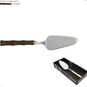 Confezione vetrina 1 pezzo pala torta acqua eme, Acciaio 18/10 AISI 304 lucido manicatura acrilica