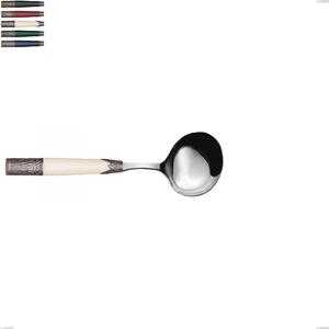 Cucchiaio salsa Aria, acciaio 18/10 aisi304 colorato Dimensioni 192 mm manico in Acrilico e Metallo
