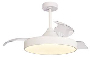 Mantra Iluminación Ventilatore da soffitto Alaska bianco DC silenzioso Ø 106 cm CCT