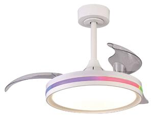 Mantra Iluminación Ventilatore da soffitto Northern white DC quiet Ø 91 cm CCT RGB