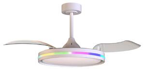 Mantra Iluminación Ventilatore da soffitto a LED Rafaga bianco DC silenzioso Ø 106 cm CCT RGB