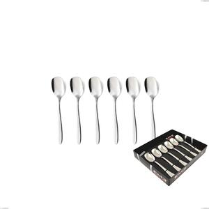 Confezione vetrina 6 pezzi gelato armonia, Acciaio inox Aisi 304 lucido, spessore 3 mm