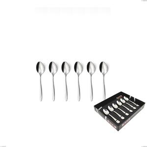 Confezione vetrina 6 pezzi moka armonia, Acciaio inox Aisi 304 lucido, spessore 3 mm