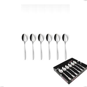 Confezione vetrina 6 pezzi caff� armonia, Acciaio inox Aisi 304 lucido, spessore 3 mm