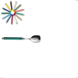 Cucchiaio gelato Arcadia, Acciaio 18/10 AISI 304 Lucido manicatura acrilico doppia ghiera, lunghezza 142 mm