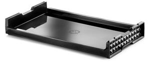 Vassoio trasparente infrangibile ed impilabile per uso contract in Tritan 53x32.5xh7.5 cm colore Nero
