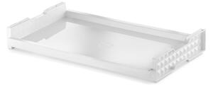 Vassoio trasparente infrangibile ed impilabile per uso contract in Tritan 53x32.5xh7.5 cm colore Bianco