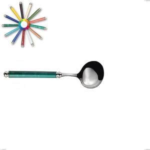 Cucchiaio salsa Arcadia, Acciaio 18/10 AISI 304 Lucido manicatura acrilico doppia ghiera, lunghezza 198 mm