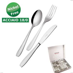 Cofanetto 24 pezzi coltello economico Atena 18 Cromo, (Acciaio 18/0) Nichel Free, spessore 2 mm