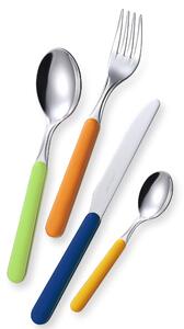 Servizio Posate Colorate 24 pezzi BONITA MANICO IN ABA 6 Coltello 6 Forchetta 6 Cucchiaio 6 Cucchiaino caff� Multicolor